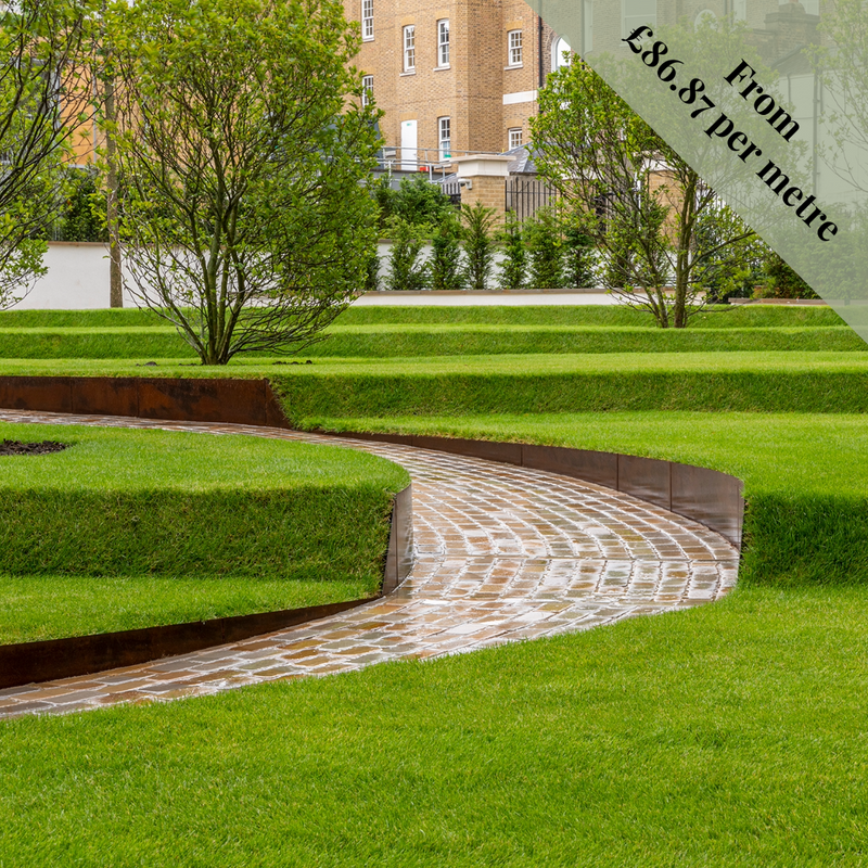 Corten - 300mm High GardenEdgingOnline.com