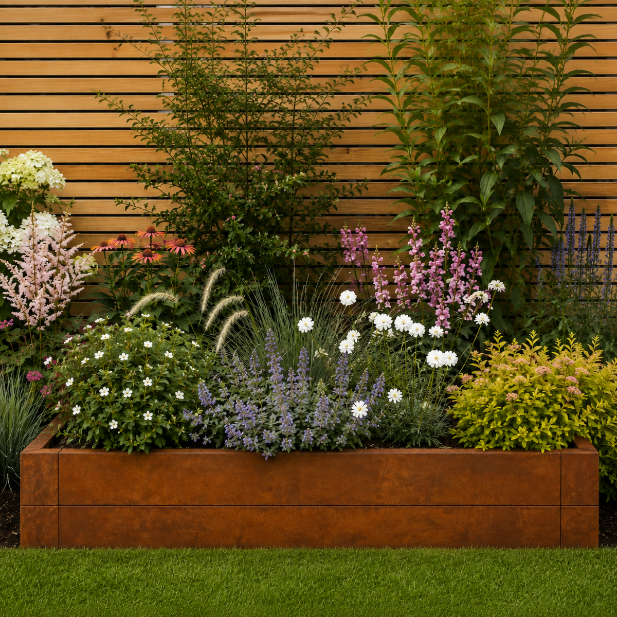 Linnear Rectangular 600mm High Planter GardenEdgingOnline.com
