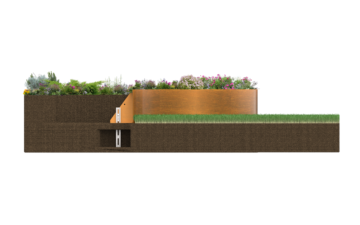 Contour - Extended post GardenEdgingOnline.com