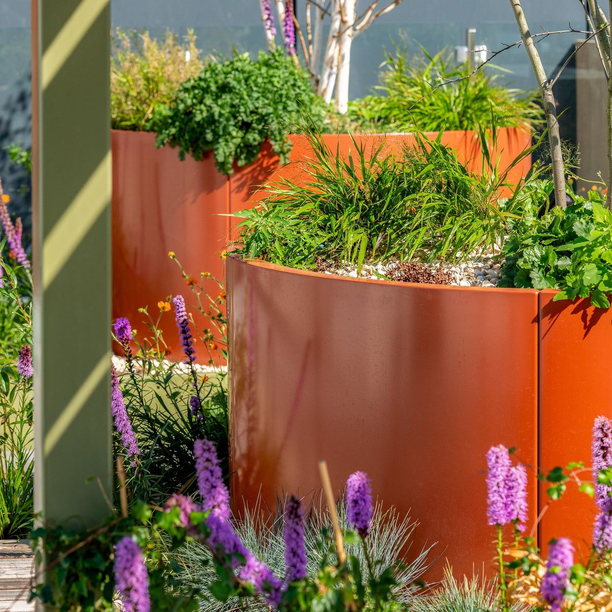 Contain Garden Planter - Circular Planter Tub GEO