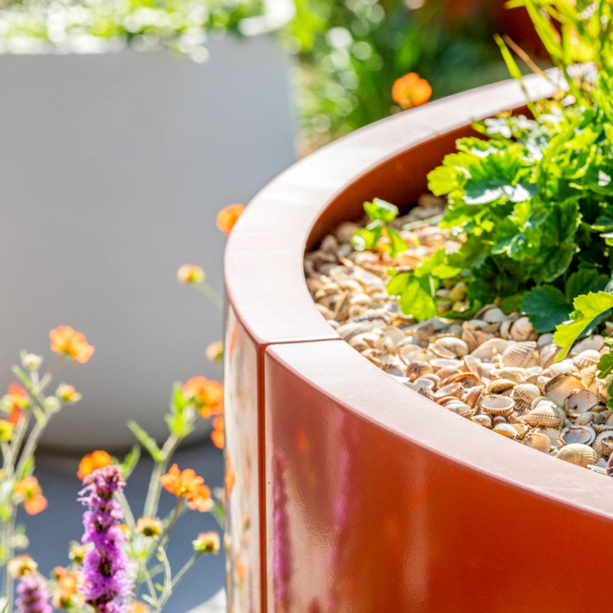 Contain Garden Planter - Circular Planter Tub GEO
