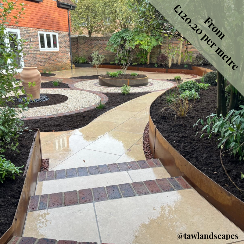Corten - 500mm High GardenEdgingOnline.com