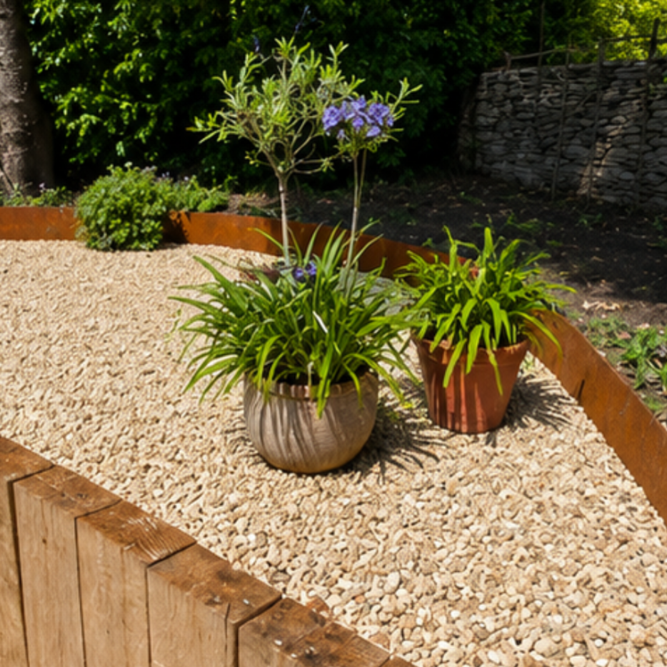 Contour Raised Bed  Corten -  300mm High GardenEdgingOnline.com